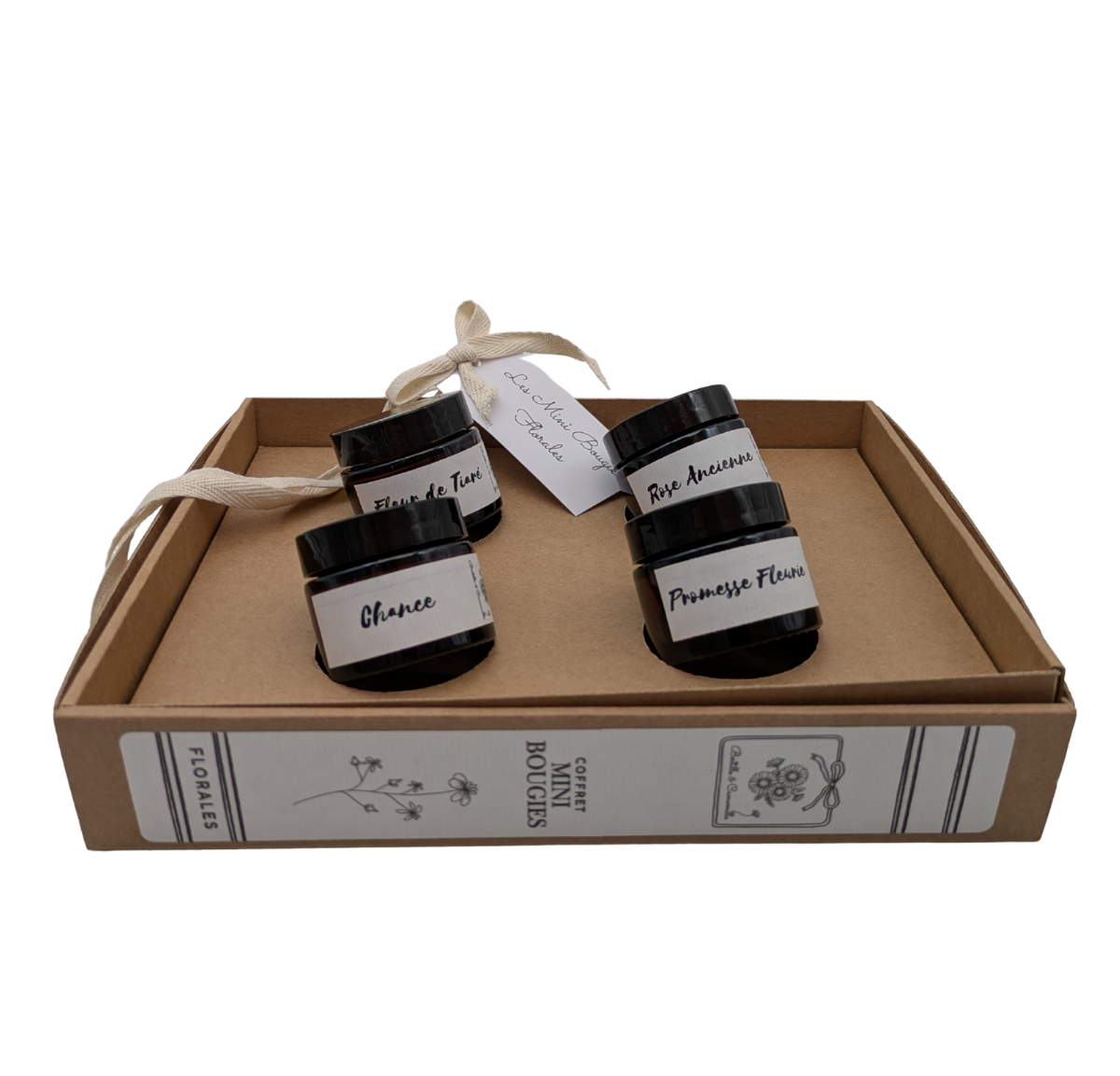 Coffret mini bougies Florale