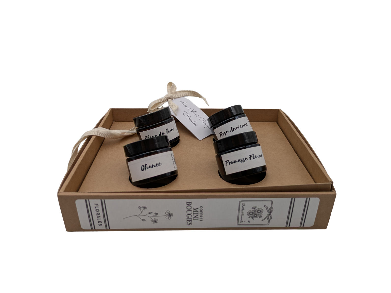 Coffret les mini bougies florales