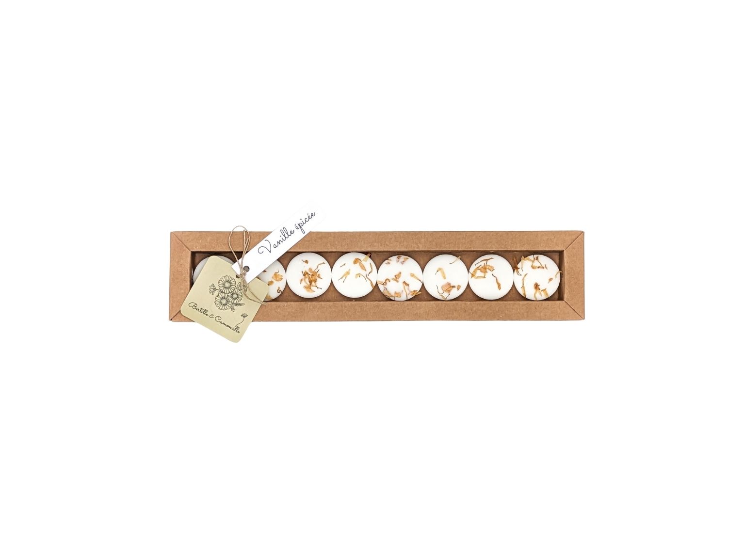 Boite de 8 Fondants parfumés Vanille épicée 2