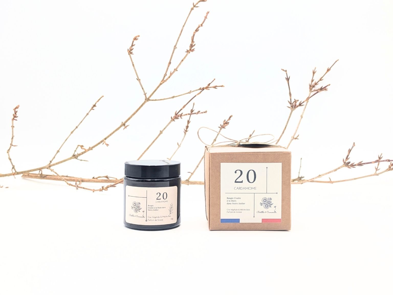 Bougie Apothicaire 100g - Cardamome.