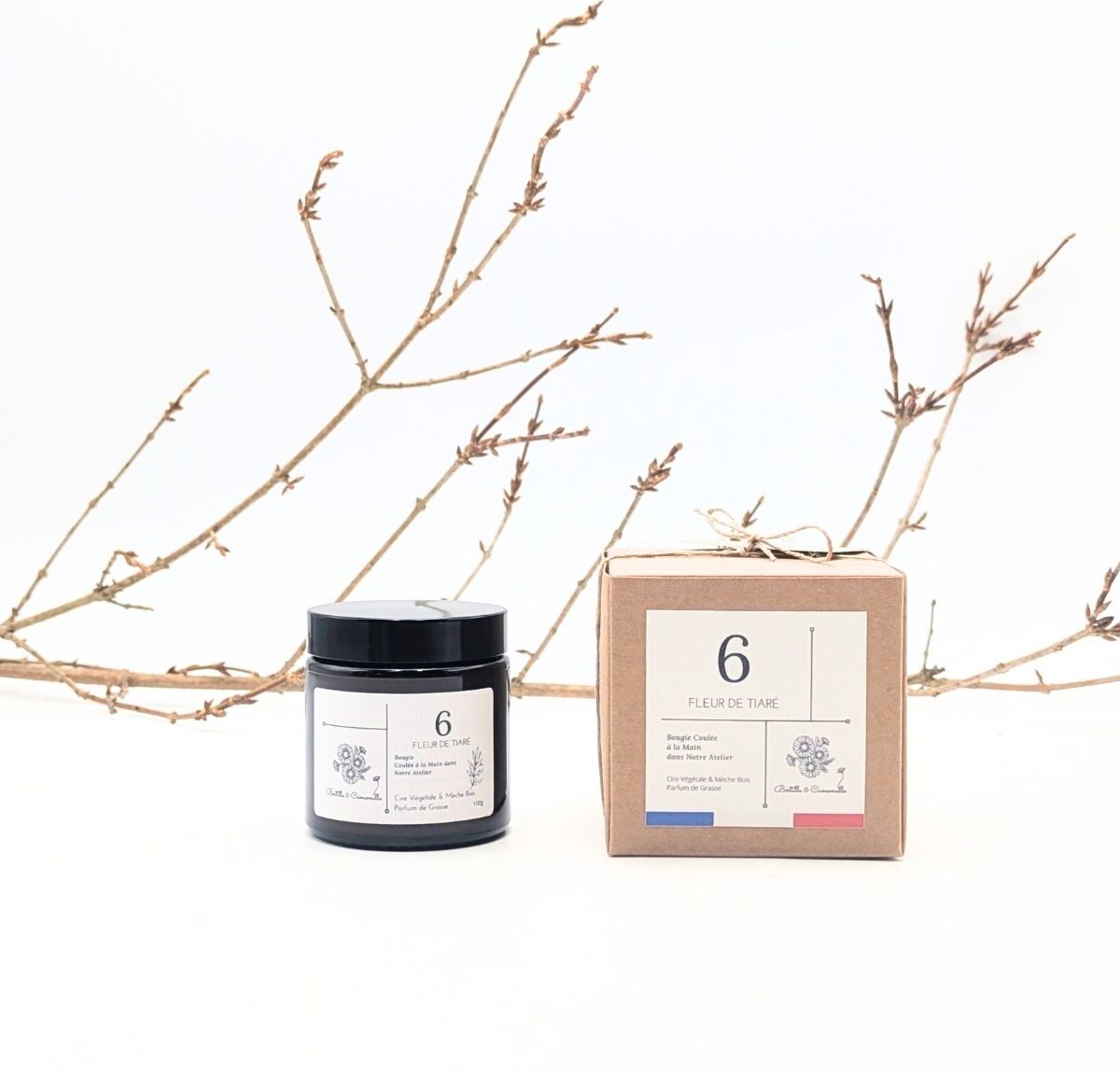 Bougie Apothicaire 100g - Fleur de Tiaré