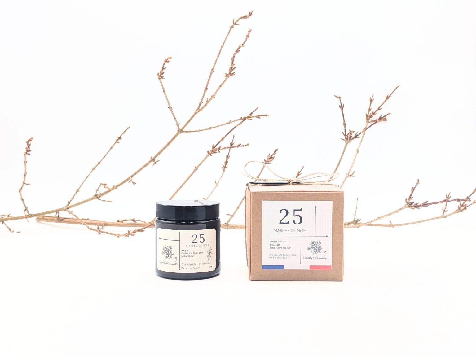 Bougie Parfumée Marché de Noël 25