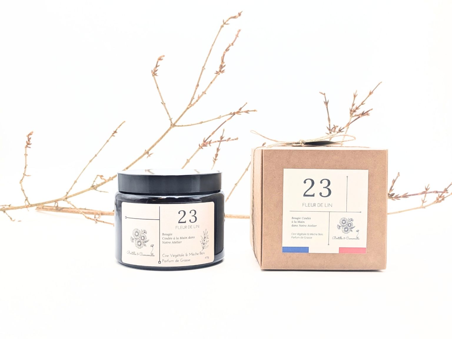 Bougie Parfumée Fleur De Lin 23