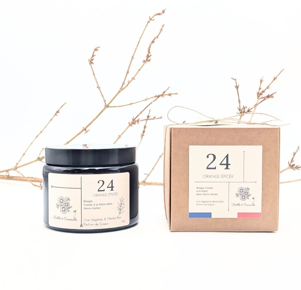 Bougie Apothicaire 470g - Orange Épicée