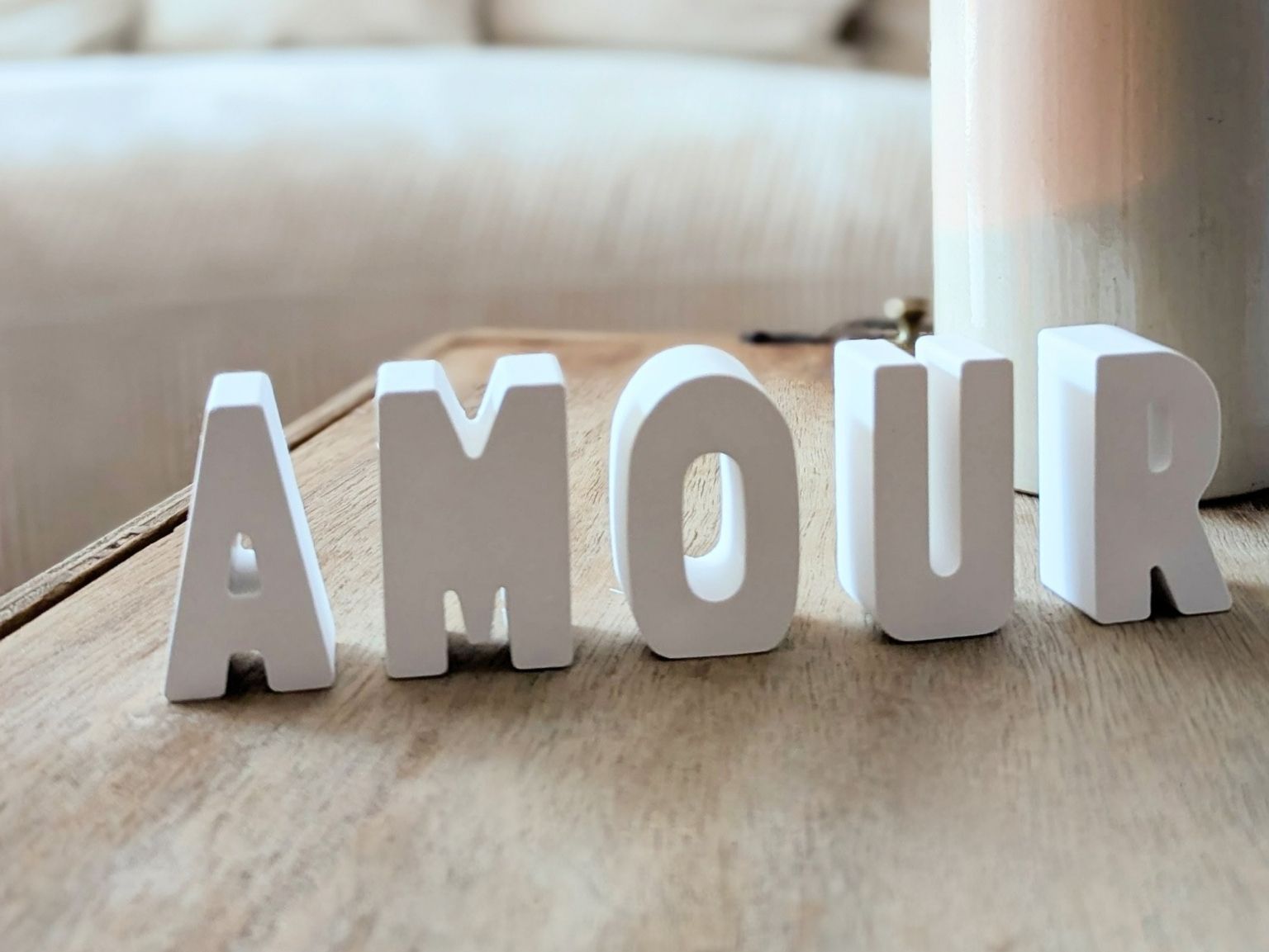 Message Parfumé - Lettres en plâtre