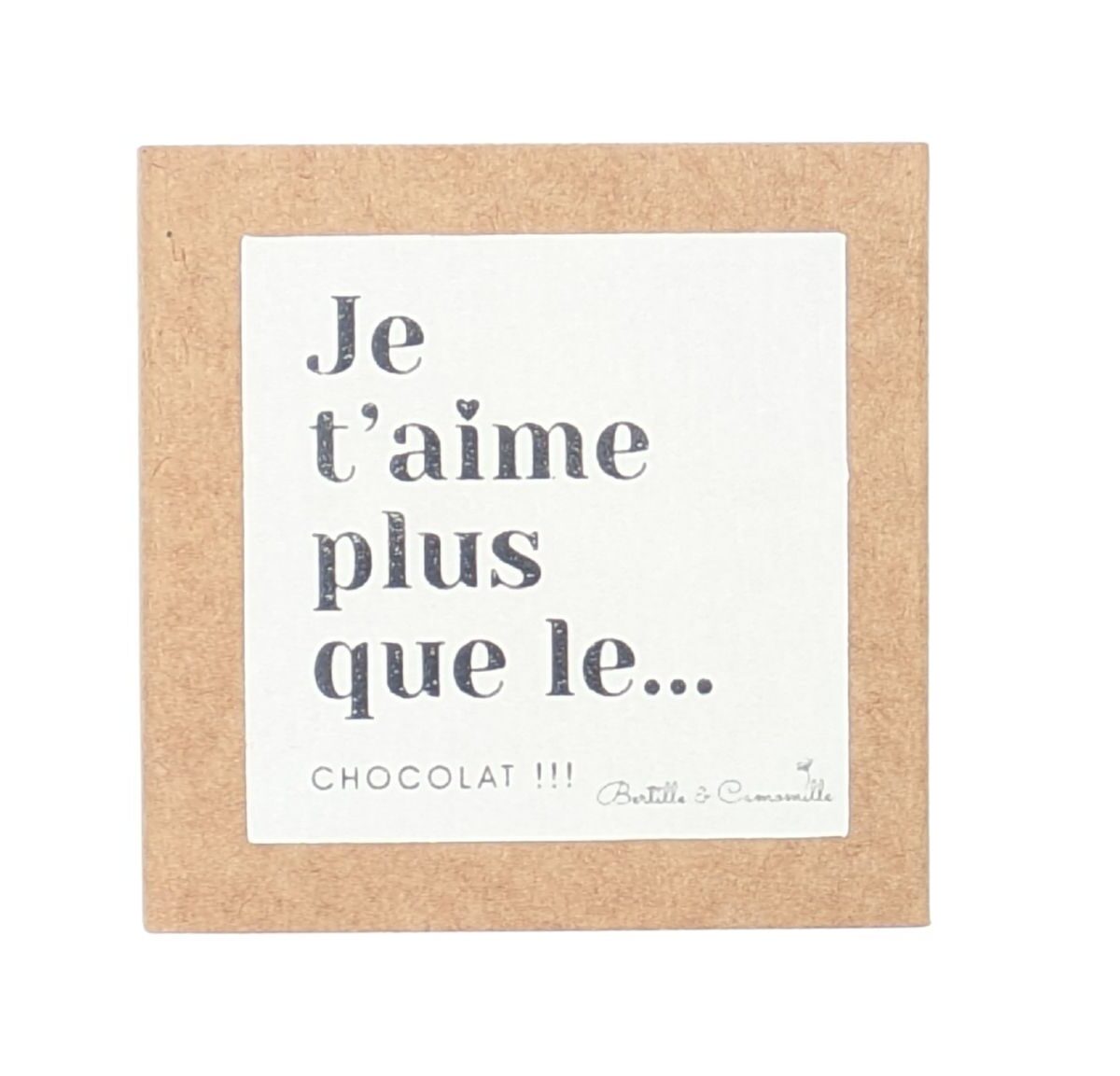 Un mot doux Je t'ai plus que le chocolat